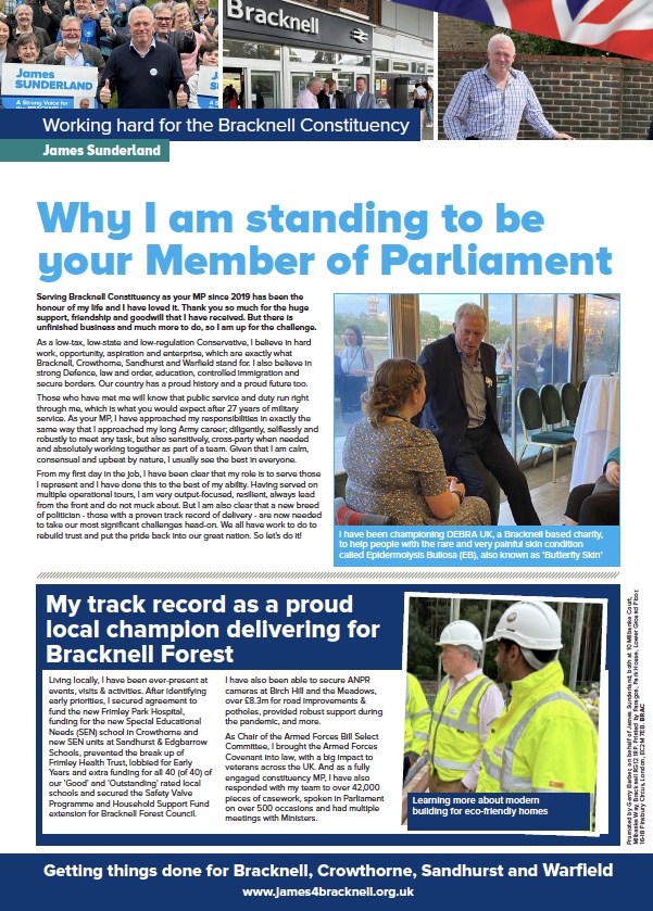 Why I am standing as your Member of Parliament