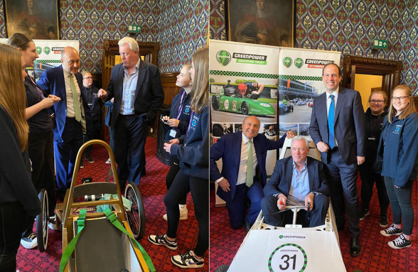 James at the Greenpower Education Trust event