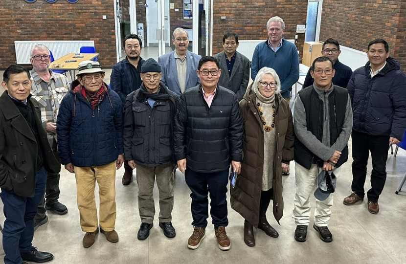 James with members of local Nepalese communities