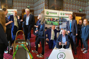 James at the Greenpower Education Trust event