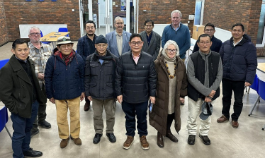 James with members of local Nepalese communities